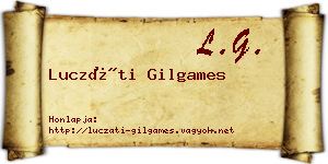 Luczáti Gilgames névjegykártya
